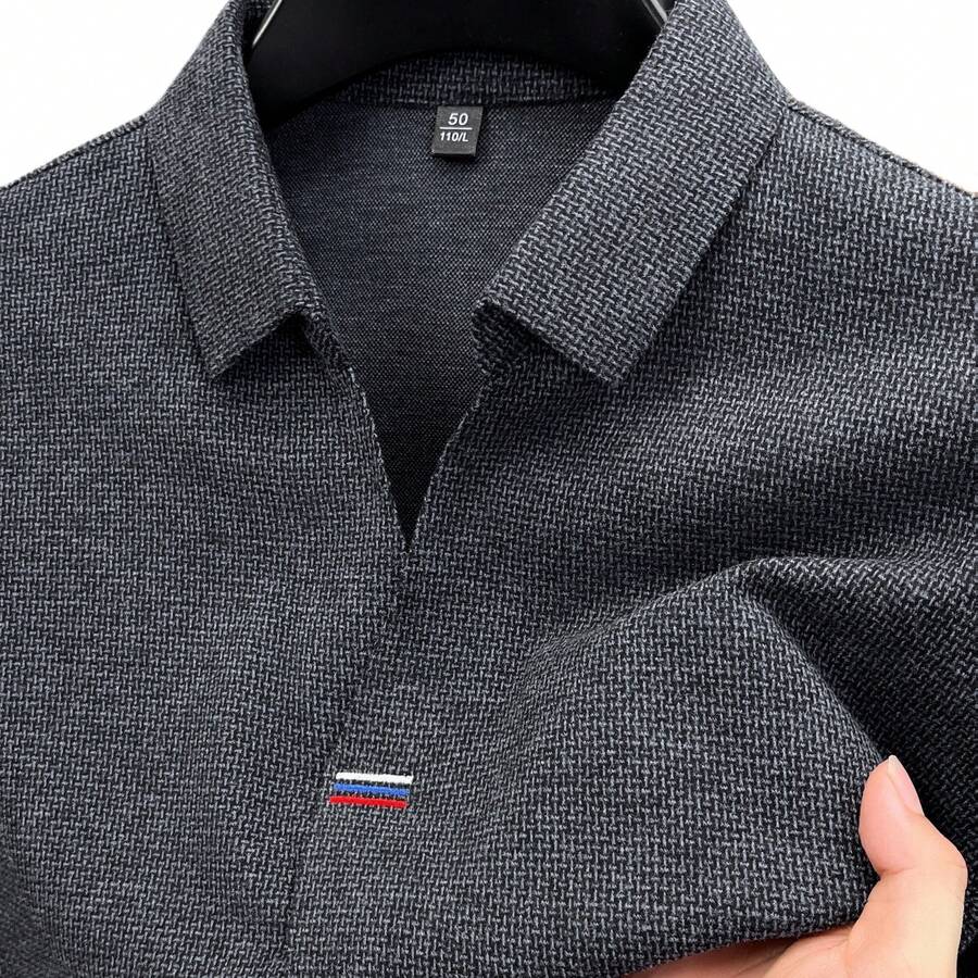 Mens Long Sleeve Shirt With Em - Polo Shirt Equestrian ulasan dan harga