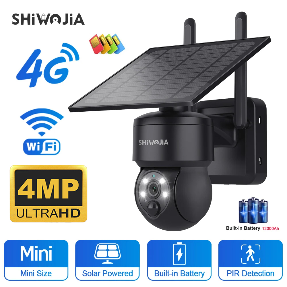 SHIWOJIA WIFI Wireless PTZ Sol - Outdoor Sport Camera ulasan dan harga