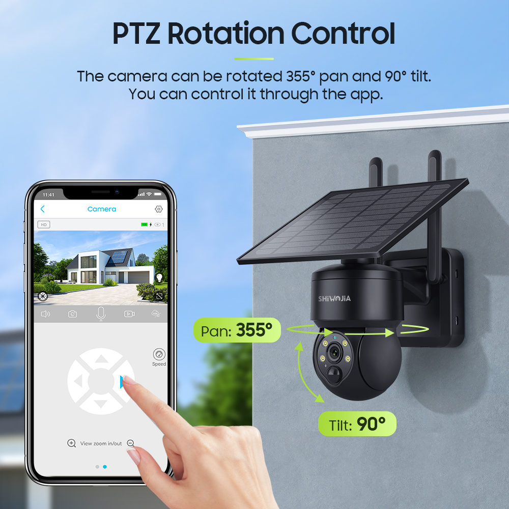 SHIWOJIA WIFI Wireless PTZ Sol - Outdoor Sport Camera ulasan dan harga
