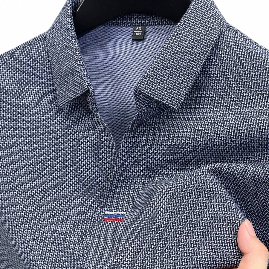 Mens Long Sleeve Shirt With Em - Polo Shirt Equestrian ulasan dan harga