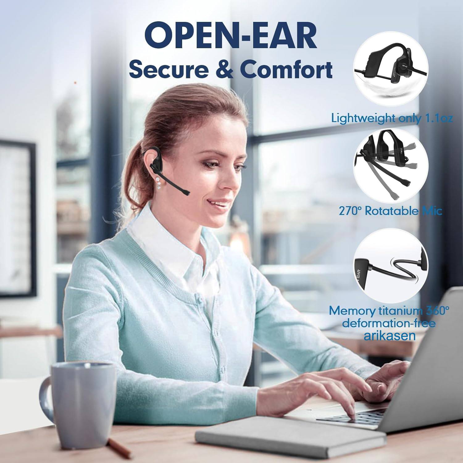 Open Ear Headphones with Mic,  - Outdoor Sport Centre ulasan dan harga