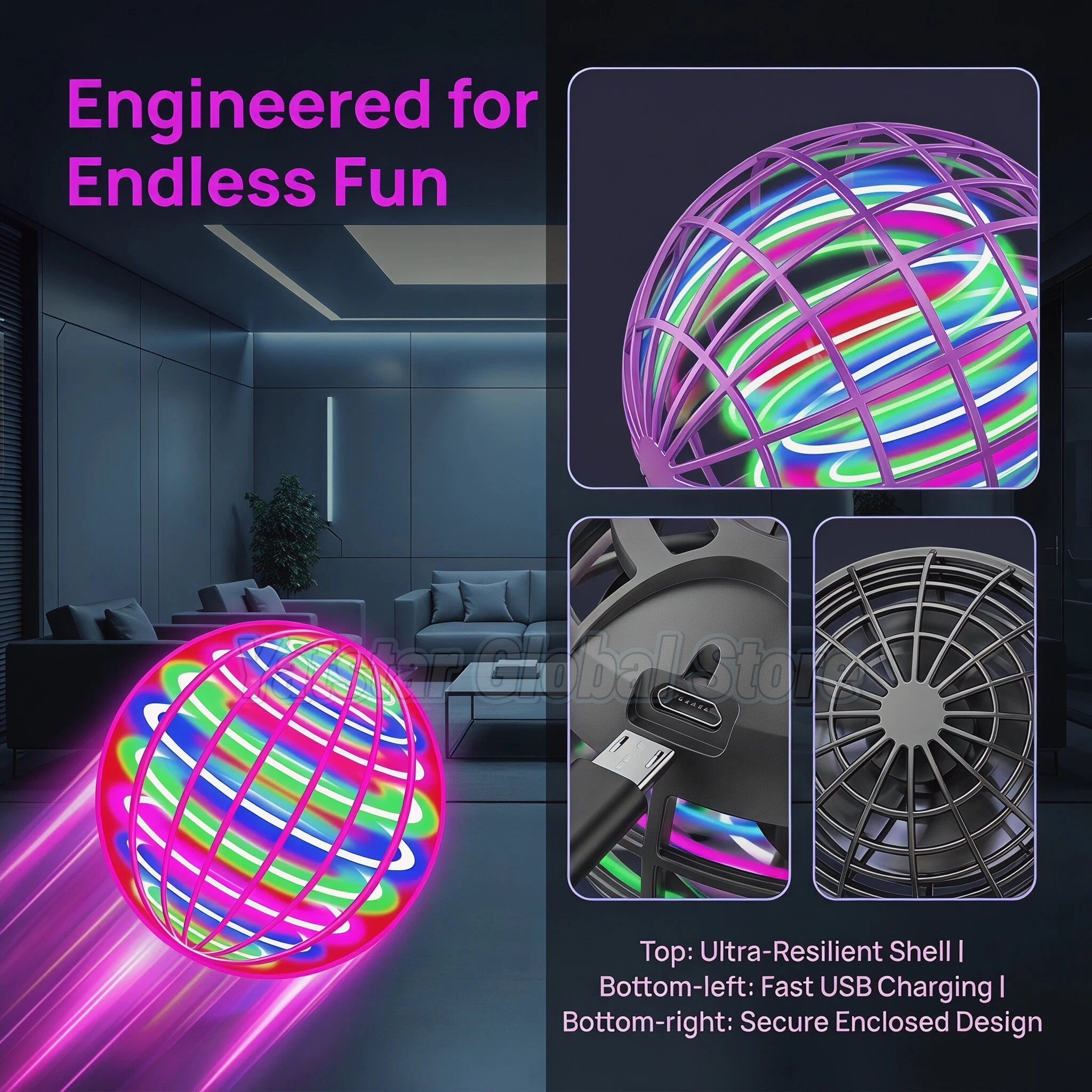 Glowing Smart Sensor Floating  - Outdoor Sport Activity ulasan dan harga