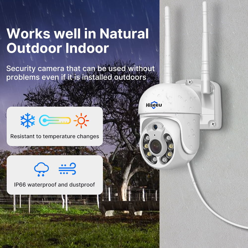 Hiseeu 5MP WiFi CCTV Camera Se - Outdoor Sport Camera ulasan dan harga